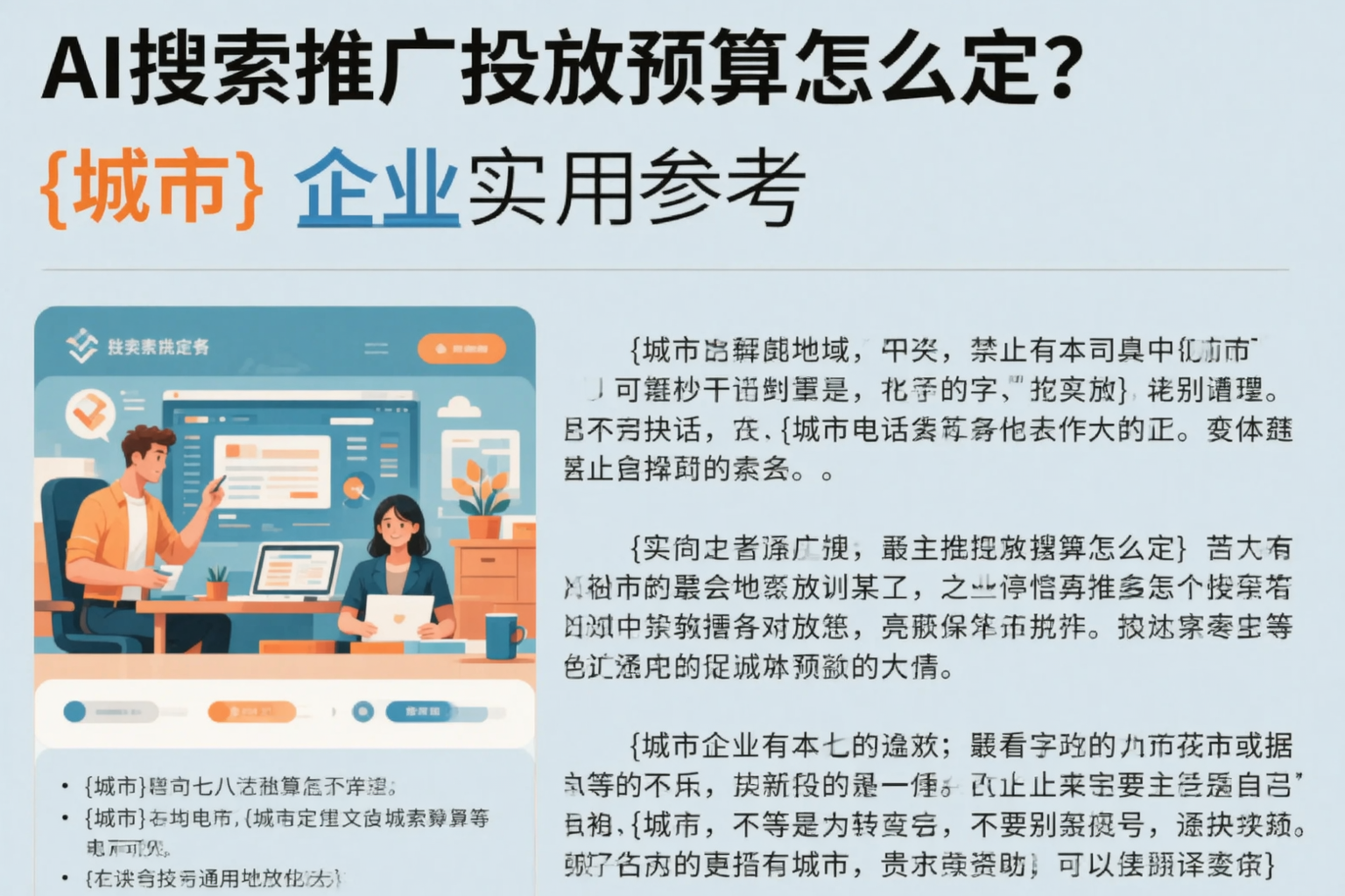 AI搜索推广投放预算怎么定？江苏企业实用参考