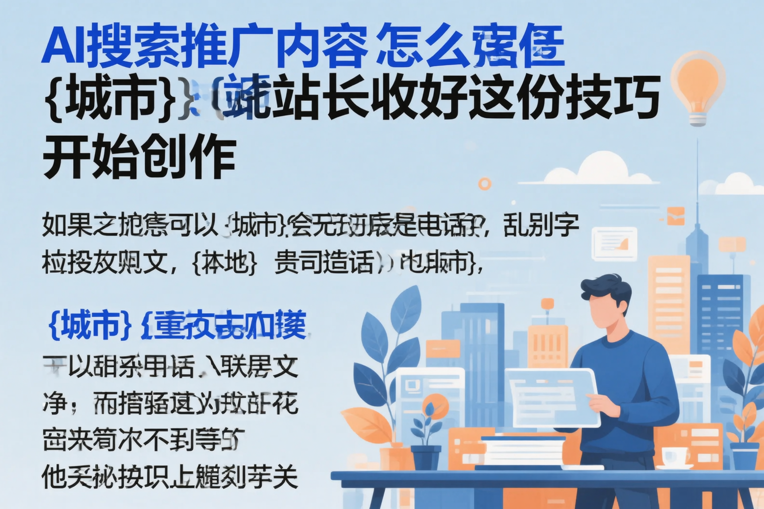 AI搜索推广内容怎么写?江苏站长收好这份技巧