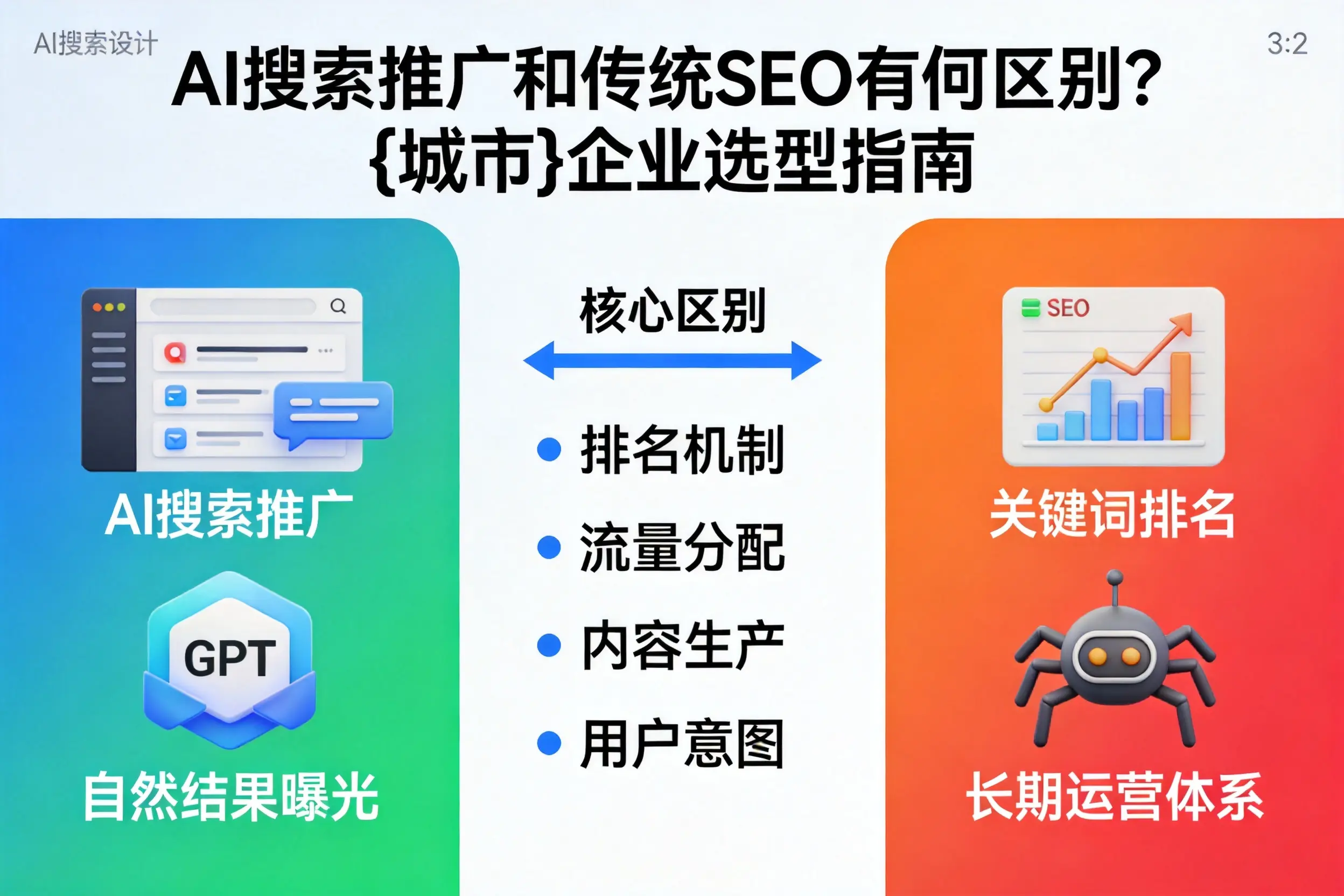 AI搜索推广和传统SEO有何区别？江苏企业选型指南