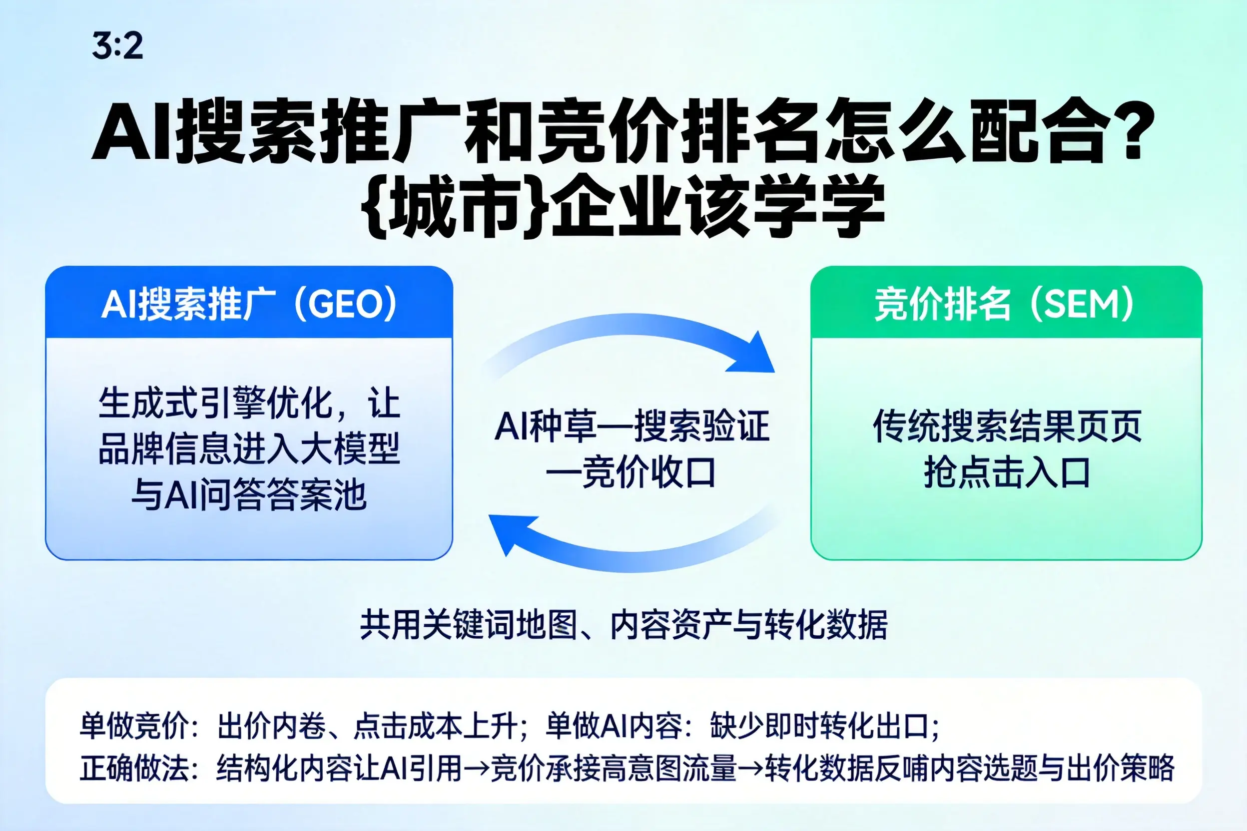 AI搜索推广和竞价排名怎么配合？江苏企业该学学