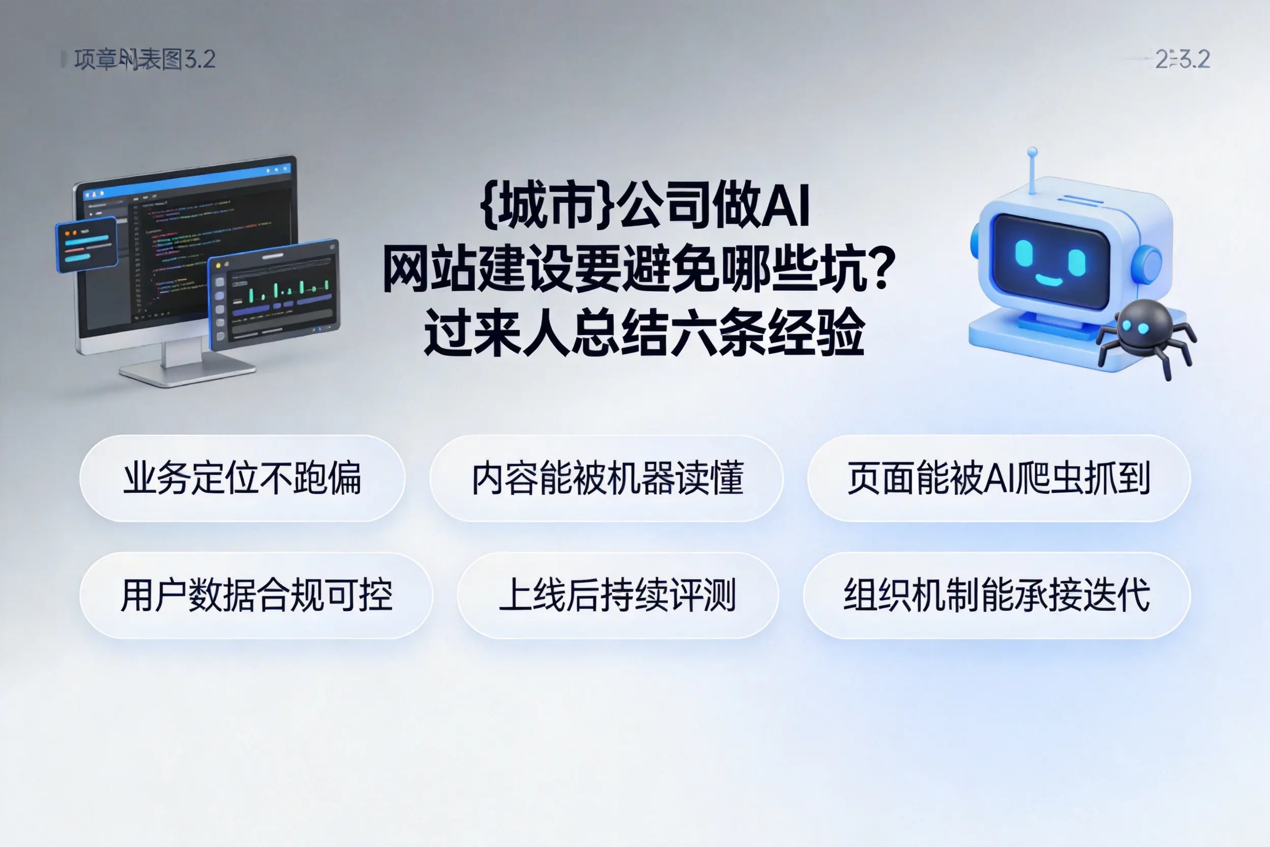江苏公司做AI网站建设要避免哪些坑？过来人总结六条经验