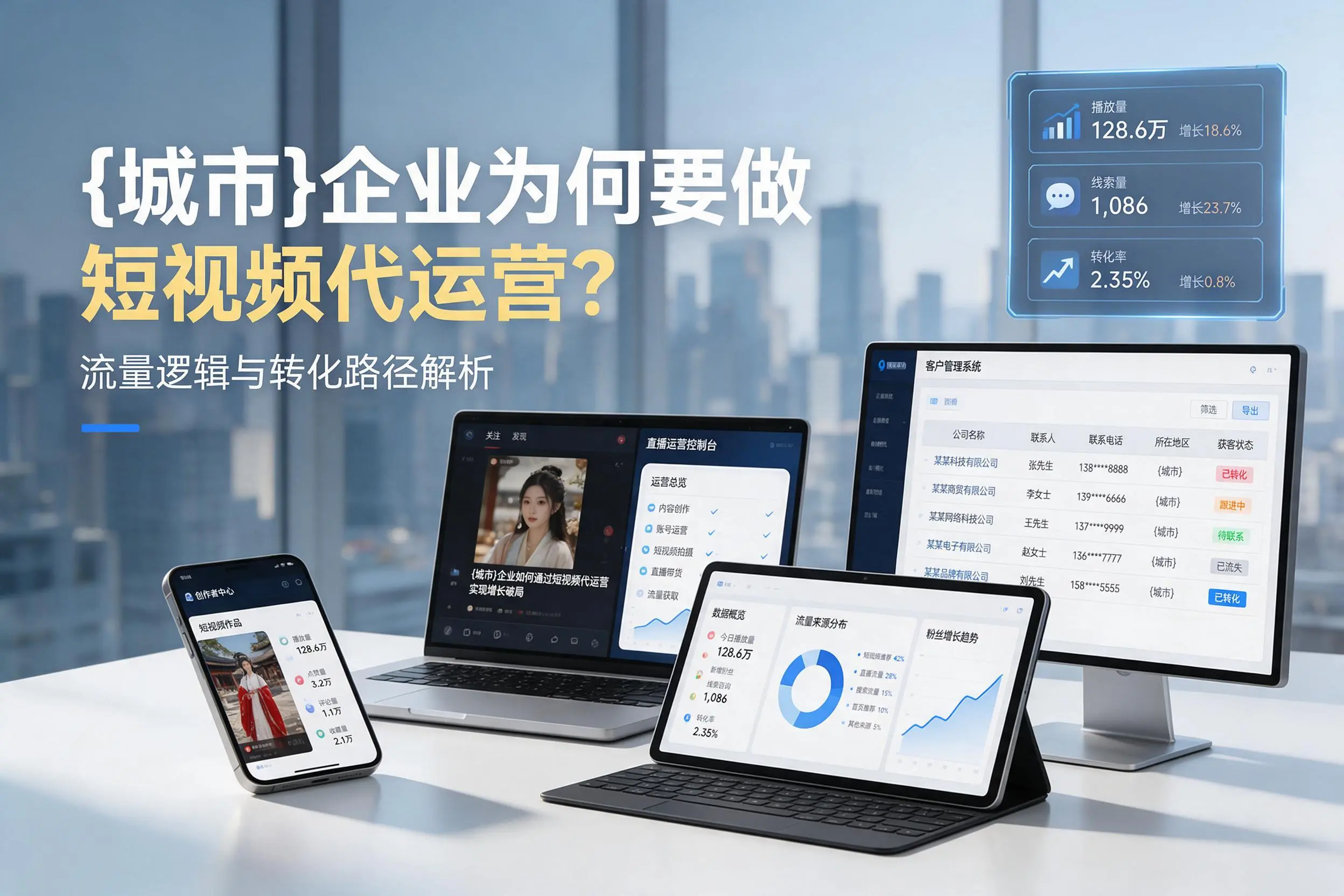 江苏企业为何要做短视频代运营？流量逻辑与转化路径解析