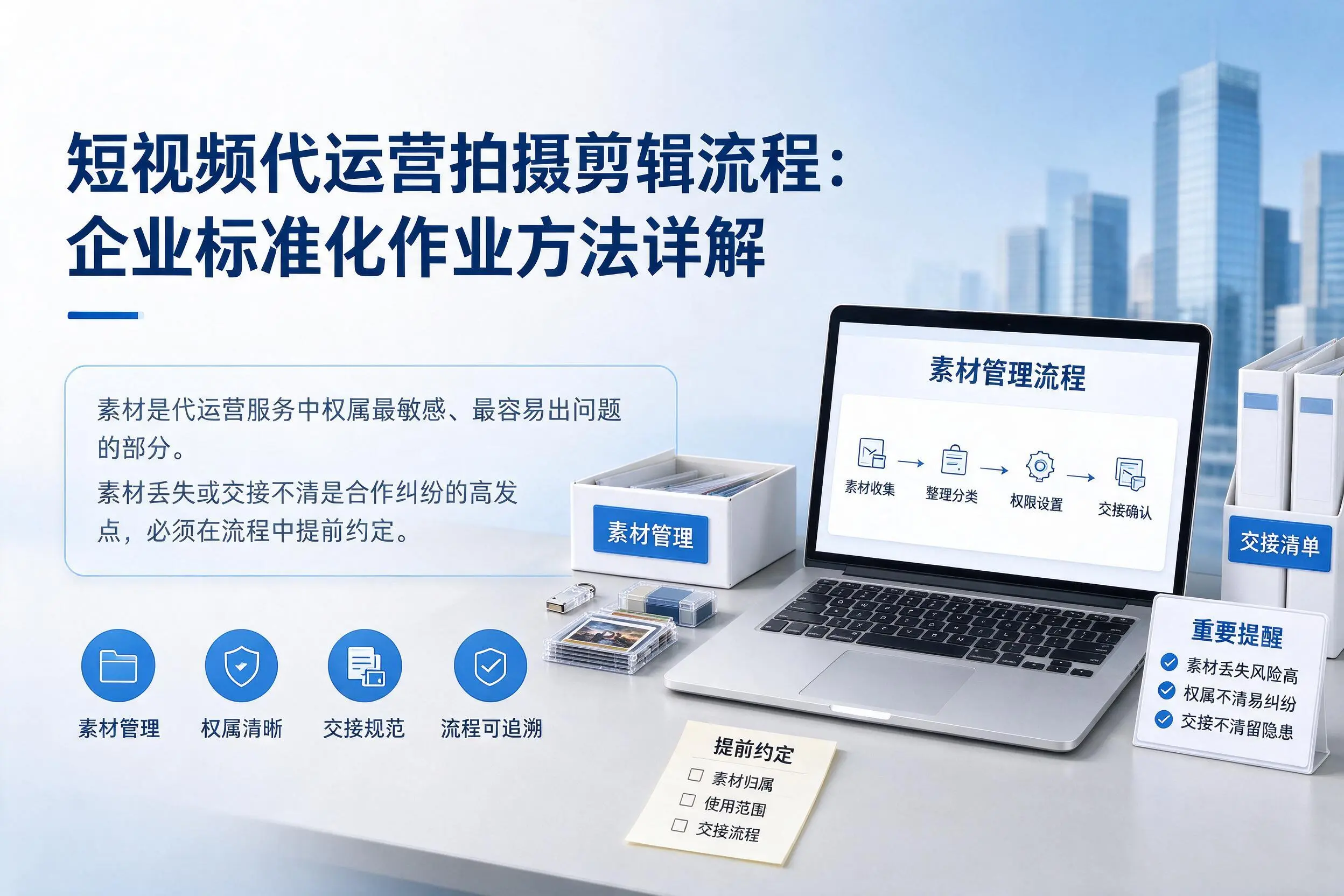 短视频代运营拍摄剪辑流程：江苏企业标准化作业方法详解
