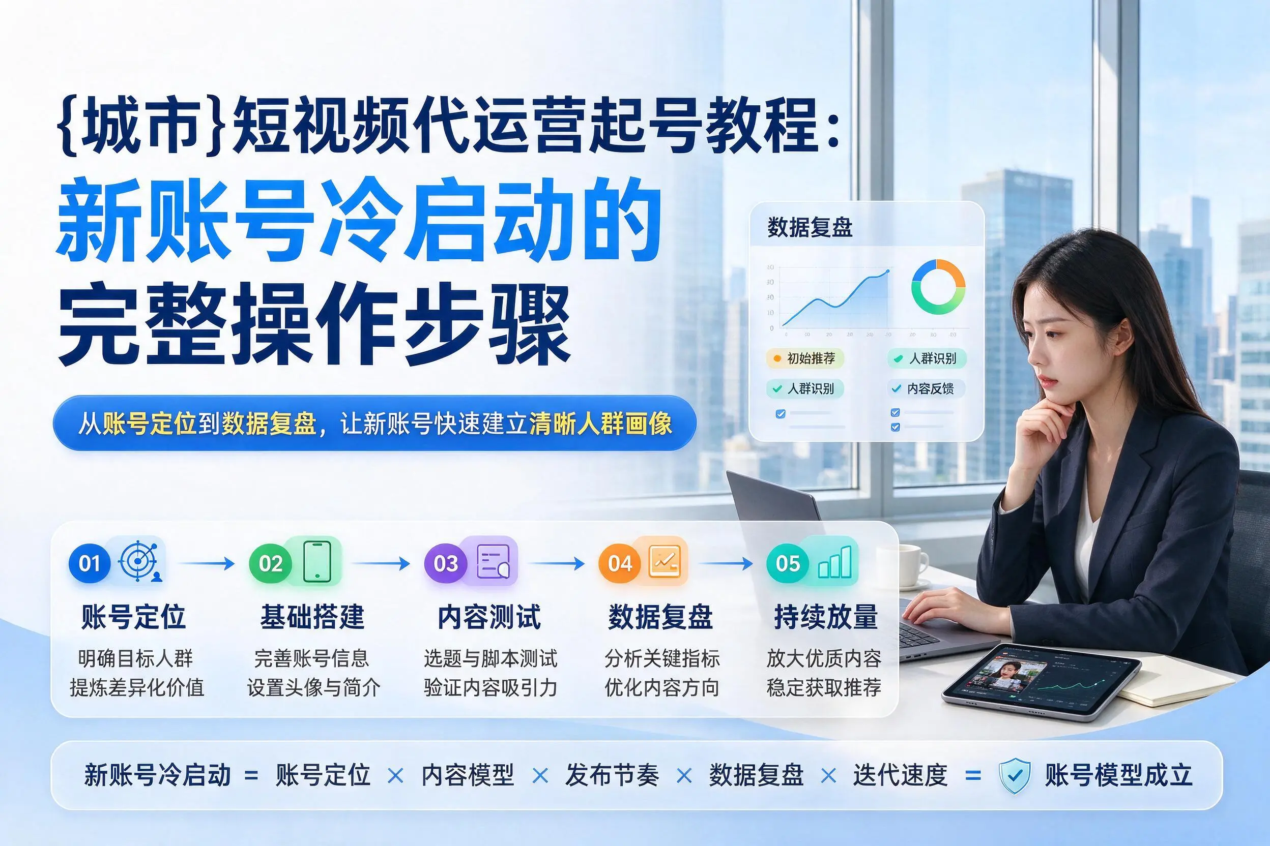 江苏短视频代运营起号教程：新账号冷启动的完整操作步骤