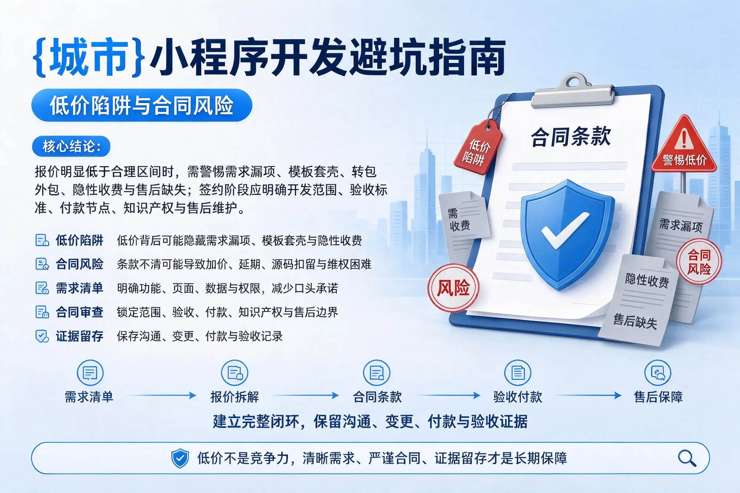 江苏小程序开发避坑指南：低价陷阱与合同风险