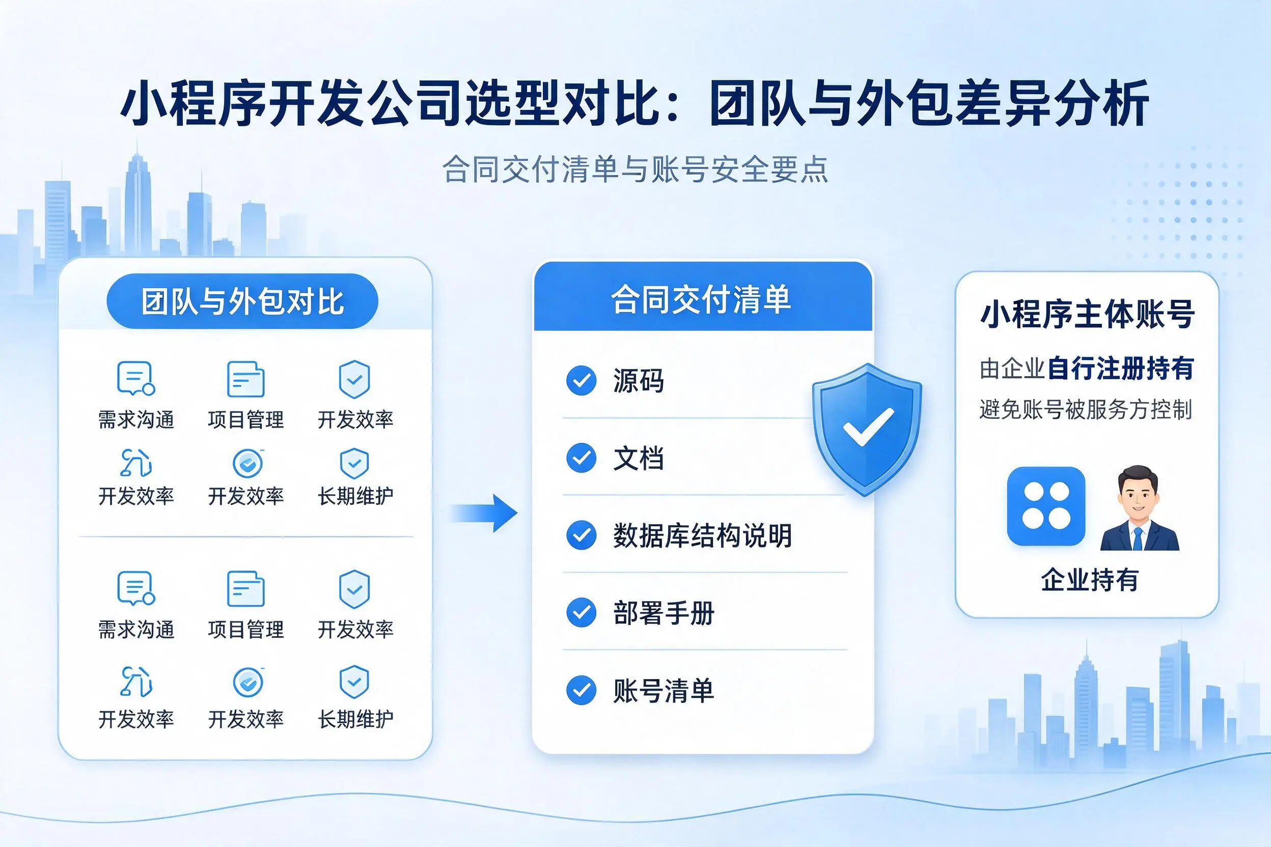 江苏小程序开发公司选型对比：团队与外包差异分析