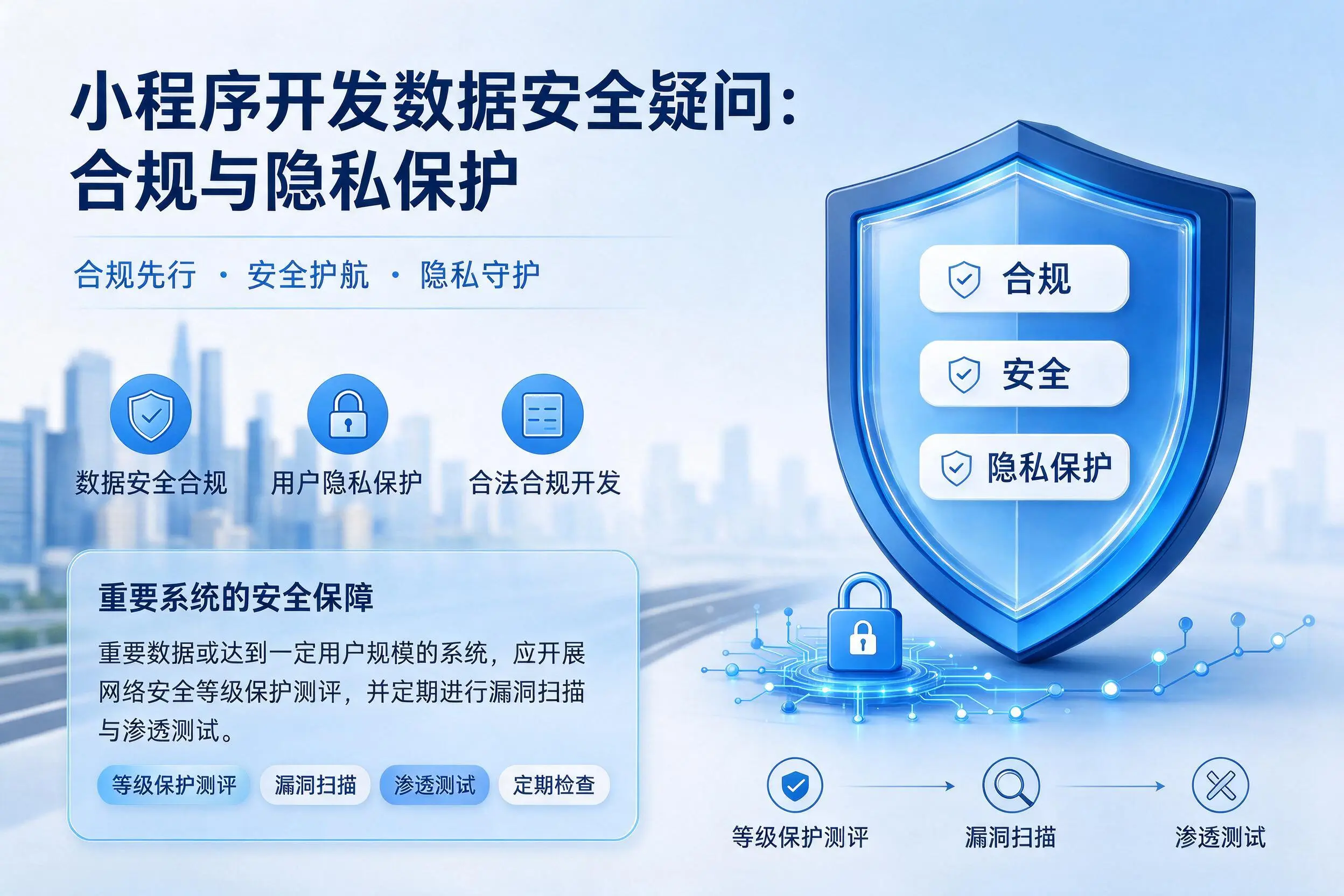 江苏小程序开发数据安全疑问：合规与隐私保护