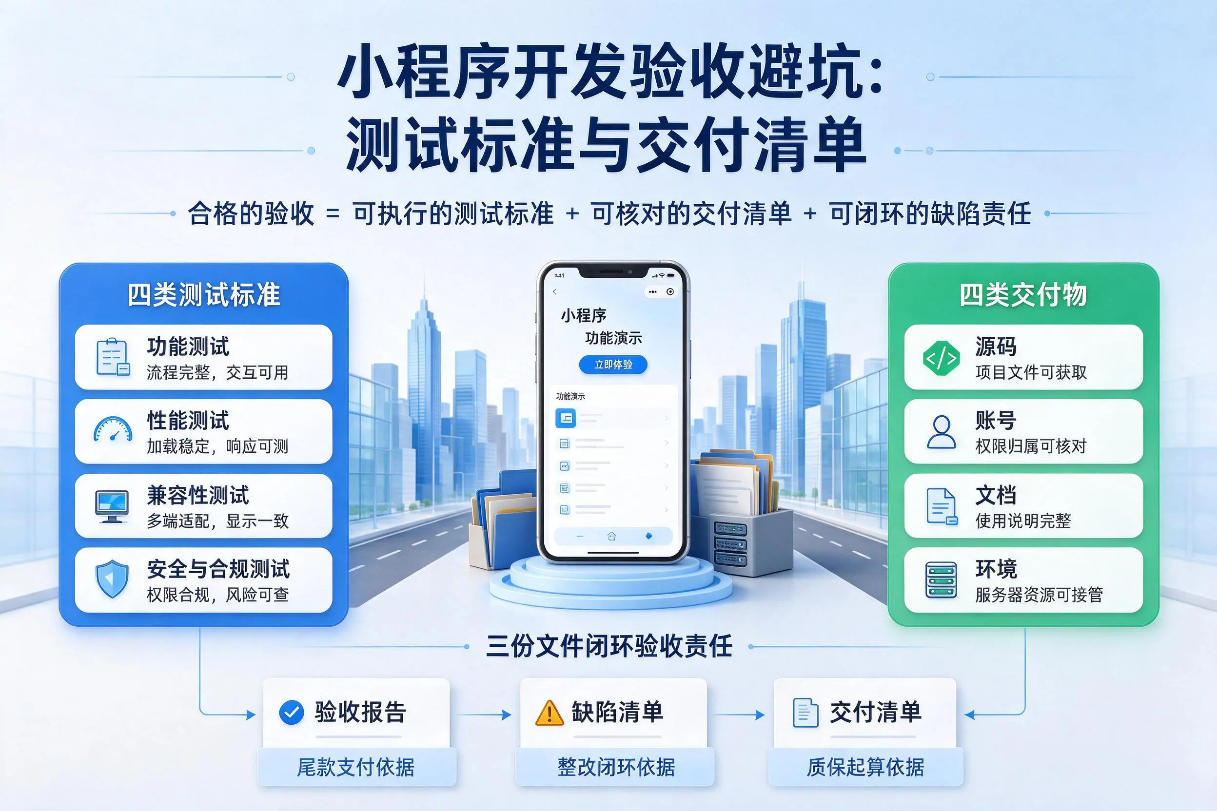 江苏小程序开发验收避坑：测试标准与交付清单