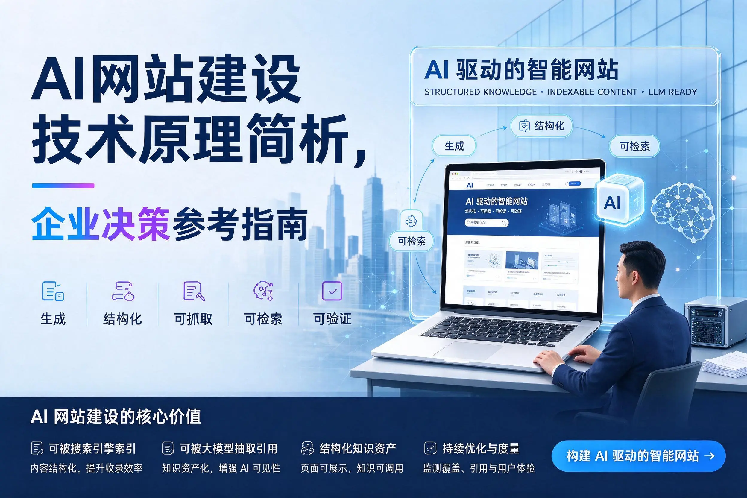 AI网站建设技术原理简析，江苏企业决策参考指南