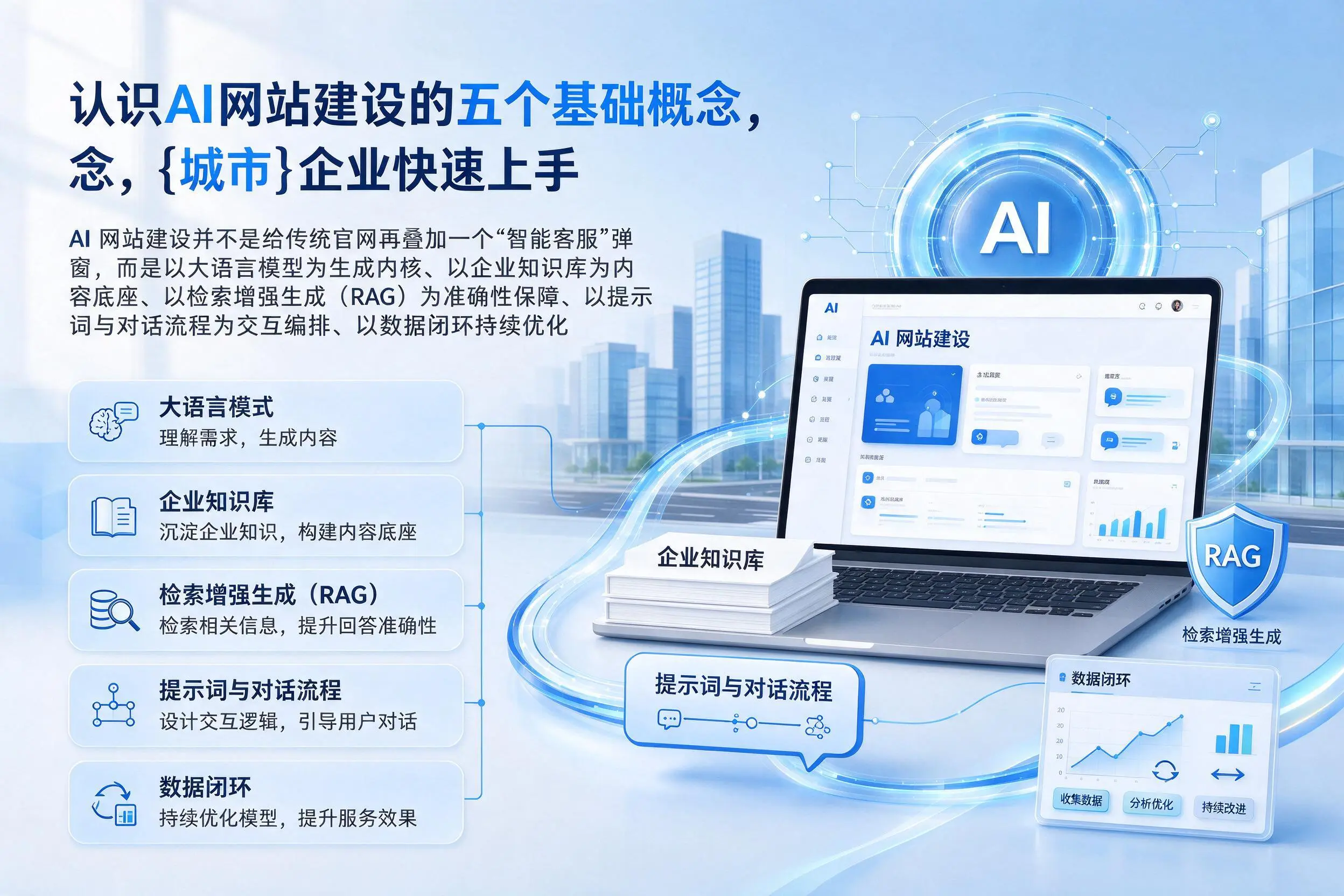 认识AI网站建设的五个基础概念，江苏企业快速上手