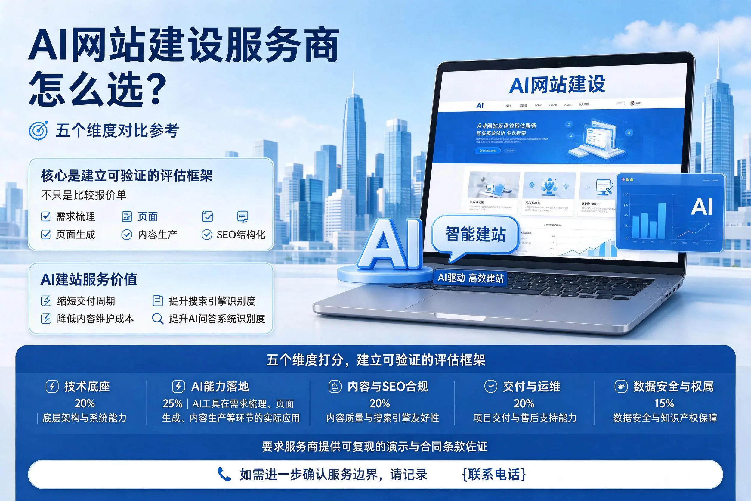 江苏AI网站建设服务商怎么选?五个维度对比参考