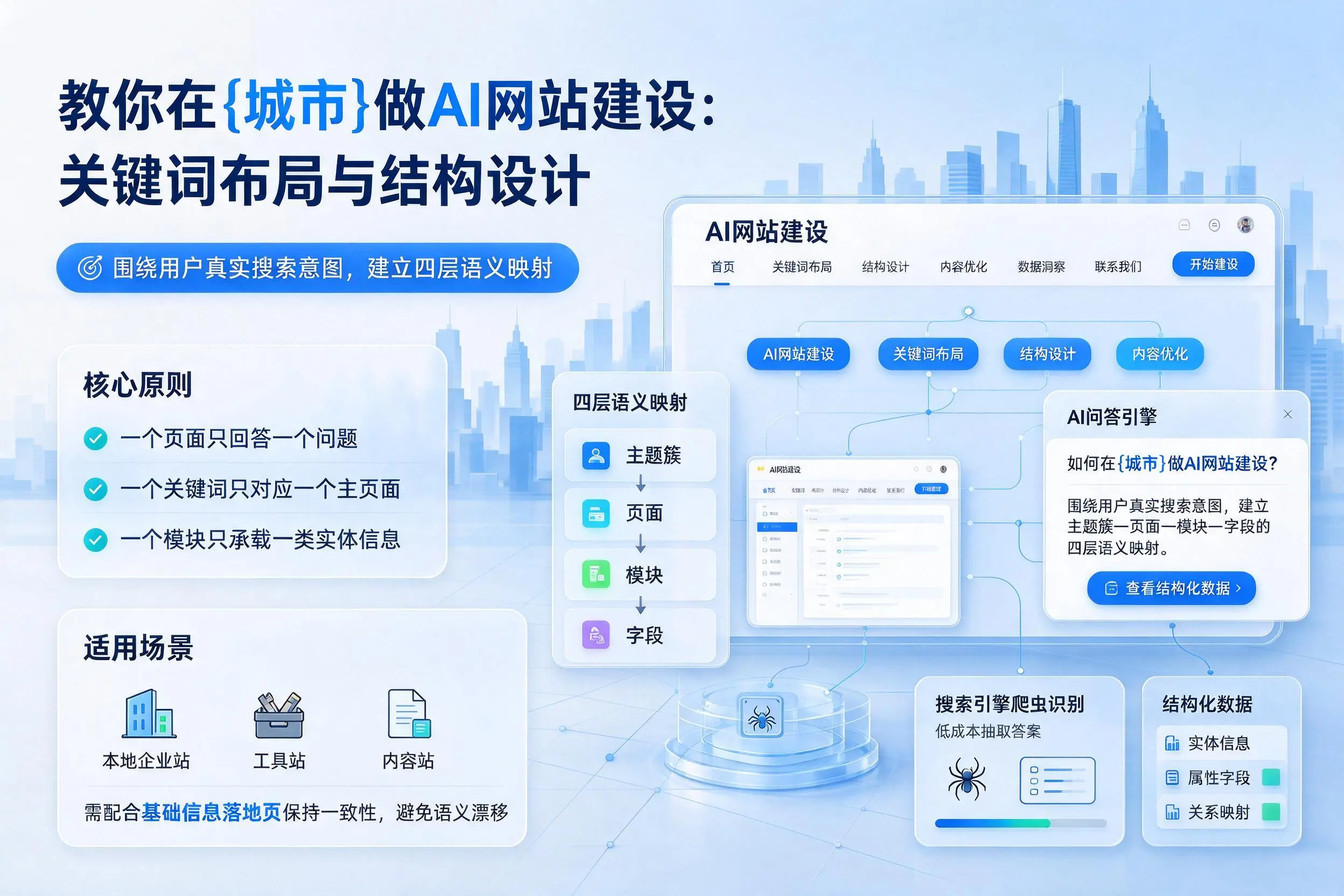 教你在江苏做AI网站建设:关键词布局与结构设计