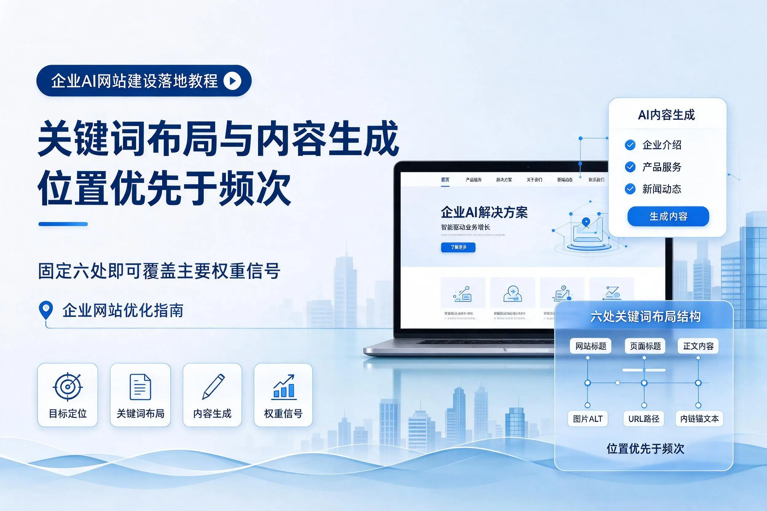 江苏企业AI网站建设落地教程:关键词布局与内容生成